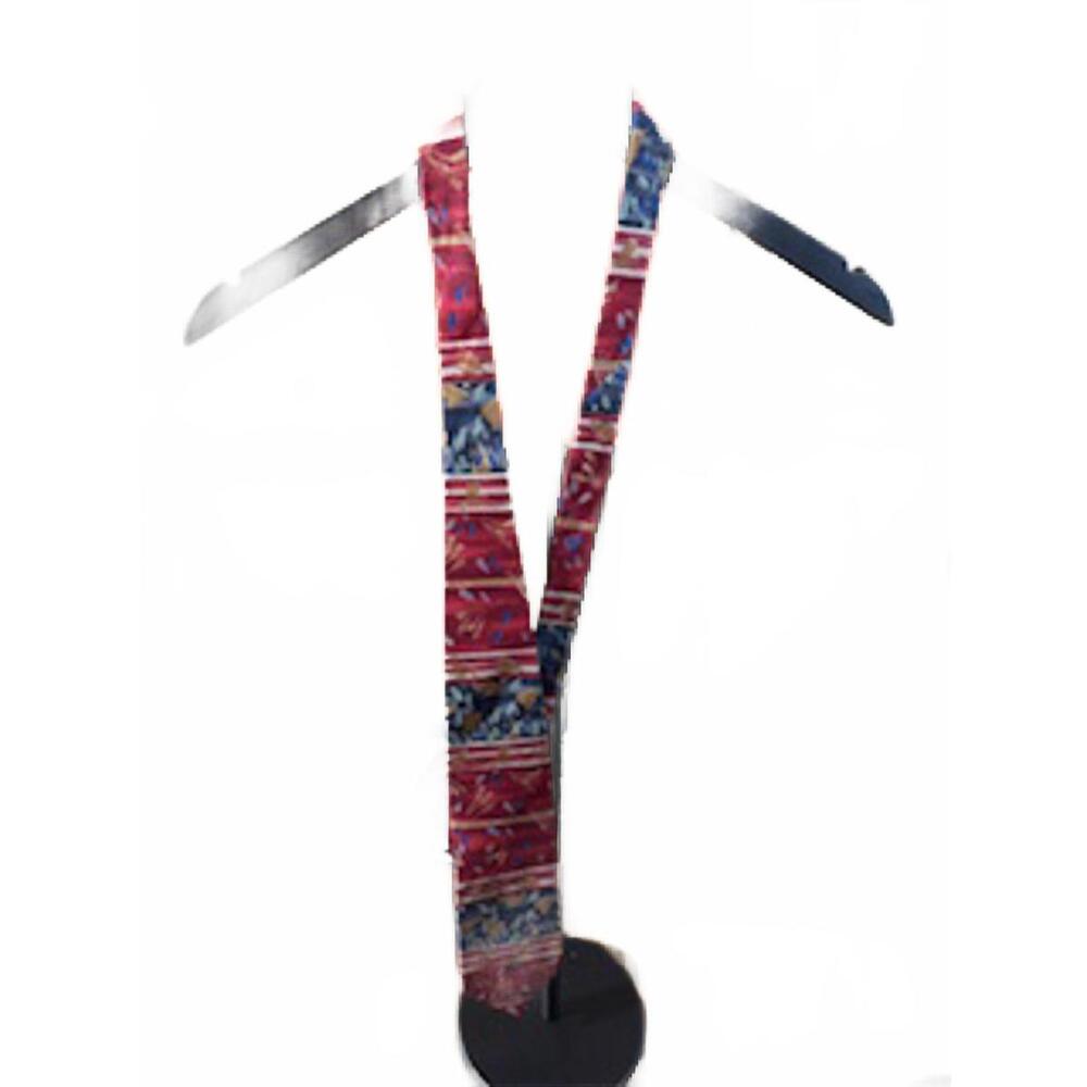 J. Garcia Long Tie Landscape Eye Collection Ten Vibrant Multicolor Pattern Silk‎